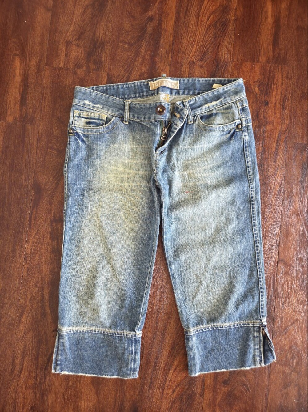 VINTAGE Y2K ZARA TRF CAPRI JEANS